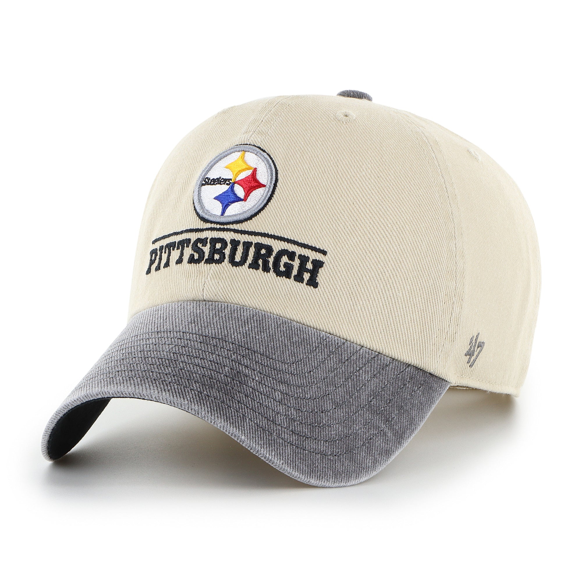 PITTSBURGH STEELERS LOGO LINE TWO TONE '47 CLEAN UP