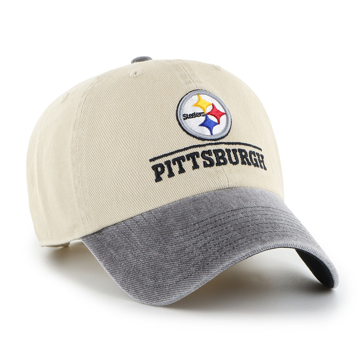 PITTSBURGH STEELERS LOGO LINE TWO TONE '47 CLEAN UP