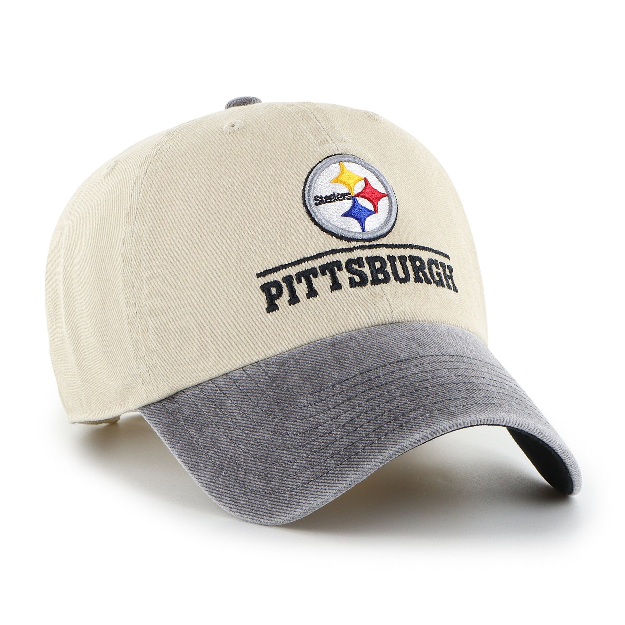 PITTSBURGH STEELERS LOGO LINE TWO TONE '47 CLEAN UP