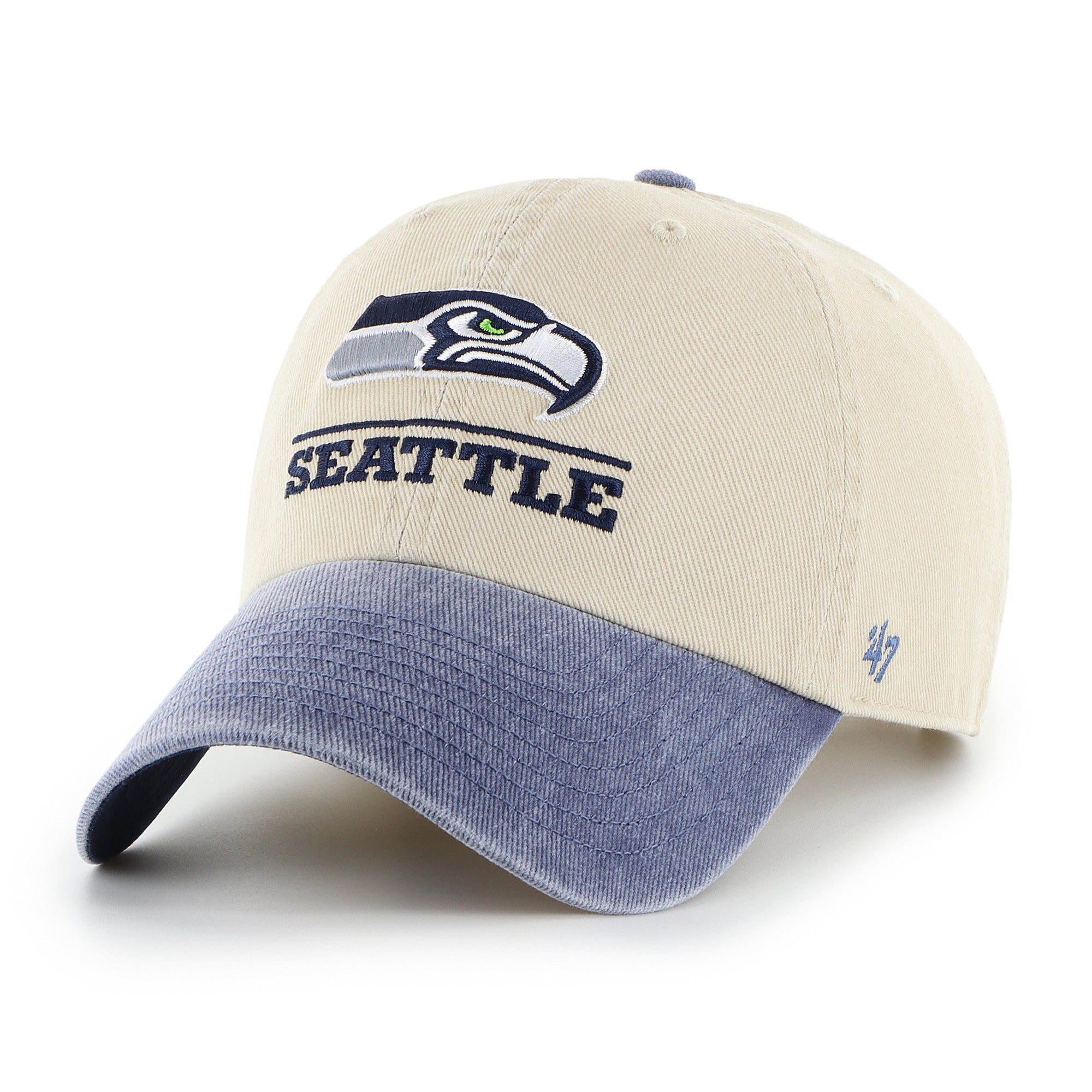 SEATTLE SEAHAWKS LOGO LINE TWO TONE '47 CLEAN UP