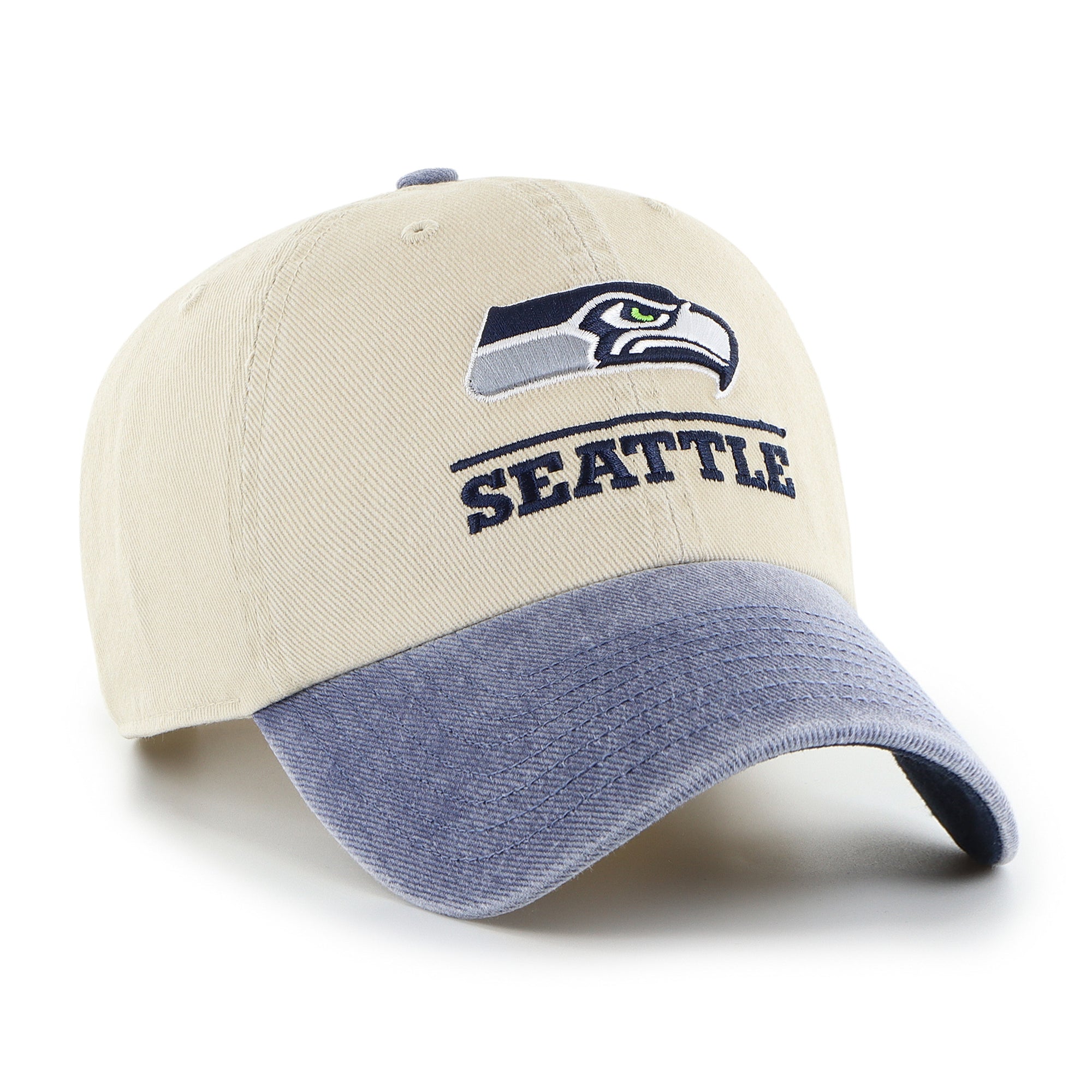 SEATTLE SEAHAWKS LOGO LINE TWO TONE '47 CLEAN UP