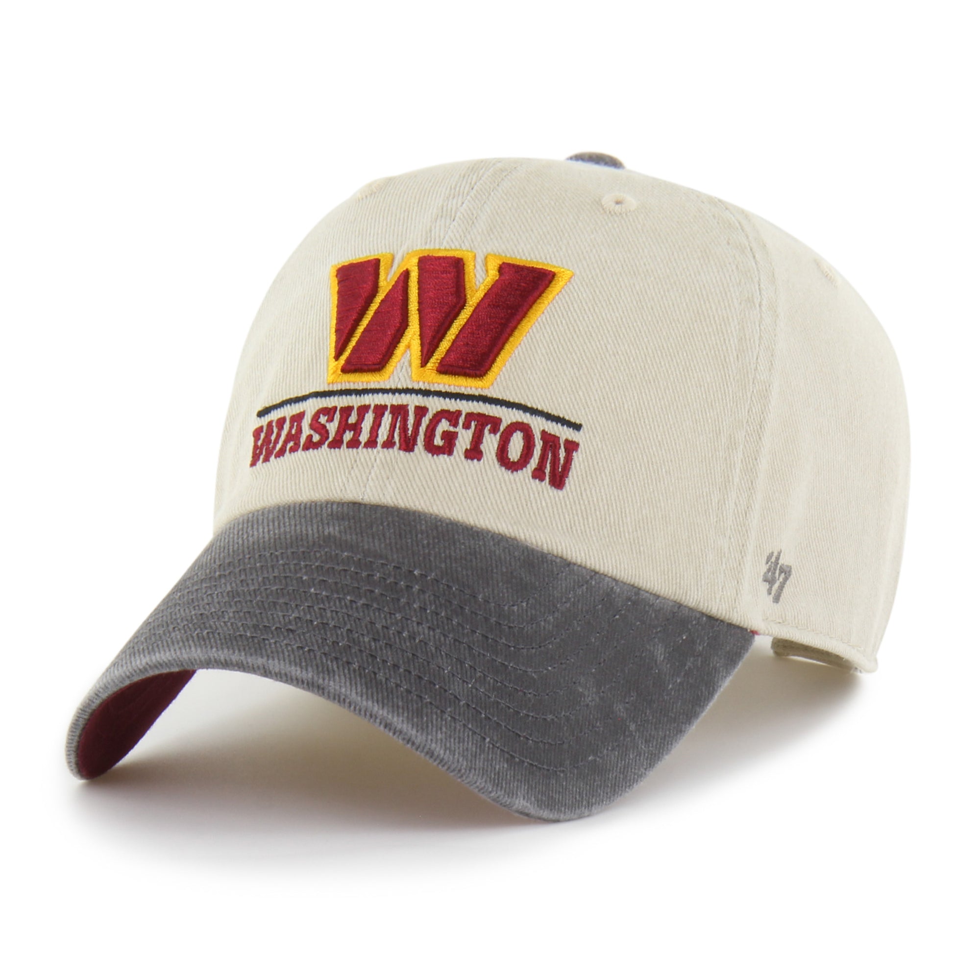 WASHINGTON COMMANDERS LOGO LINE TWO TONE '47 CLEAN UP