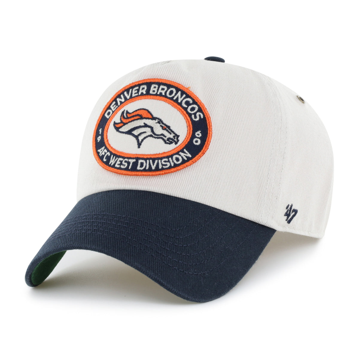 DENVER BRONCOS OVAL STACK '47 CLEAN UP PINCH FRONT