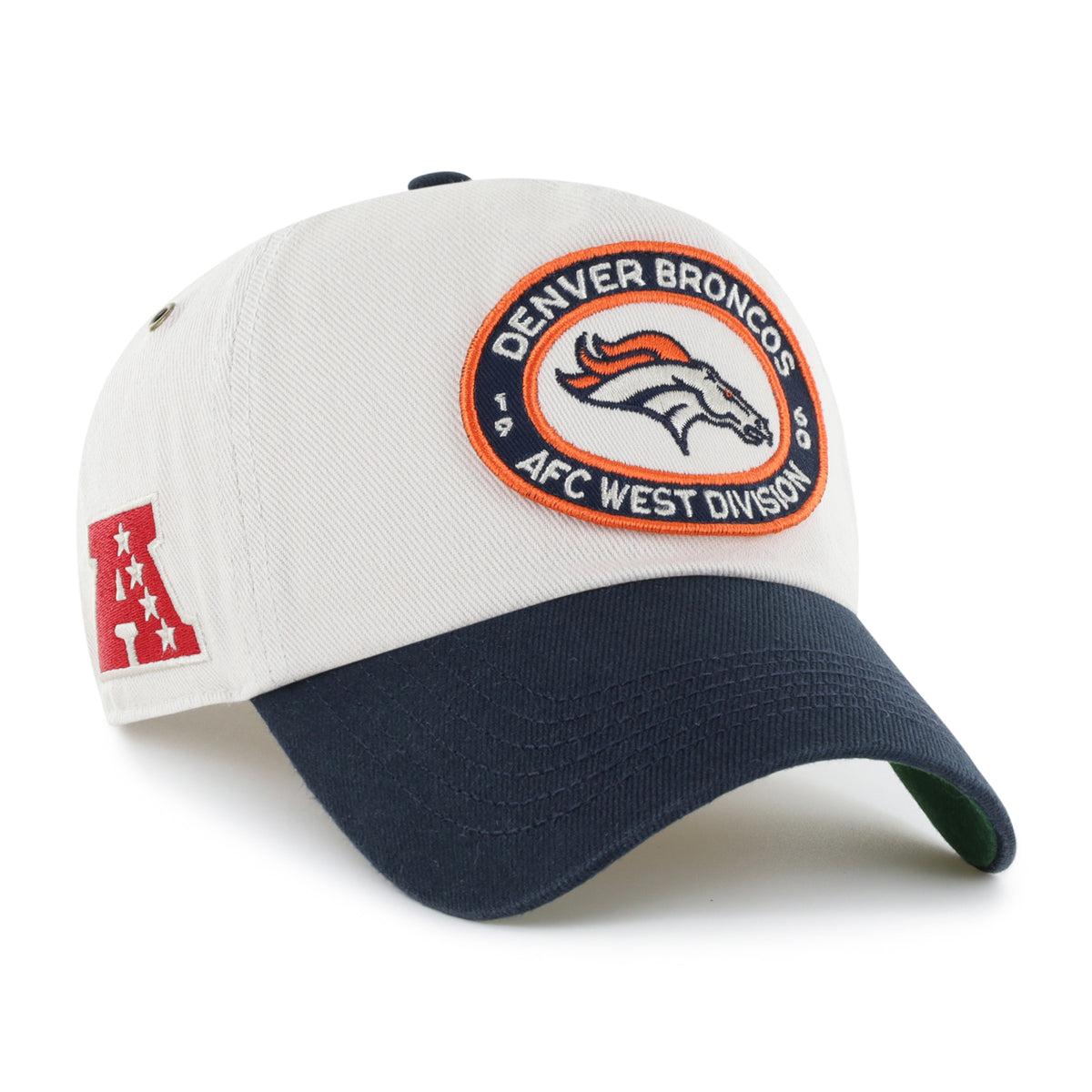 DENVER BRONCOS OVAL STACK '47 CLEAN UP PINCH FRONT