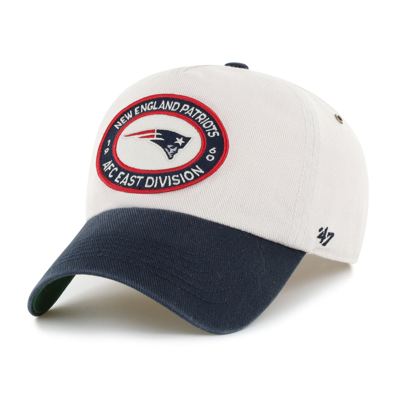 NEW ENGLAND PATRIOTS OVAL STACK '47 CLEAN UP PINCH FRONT
