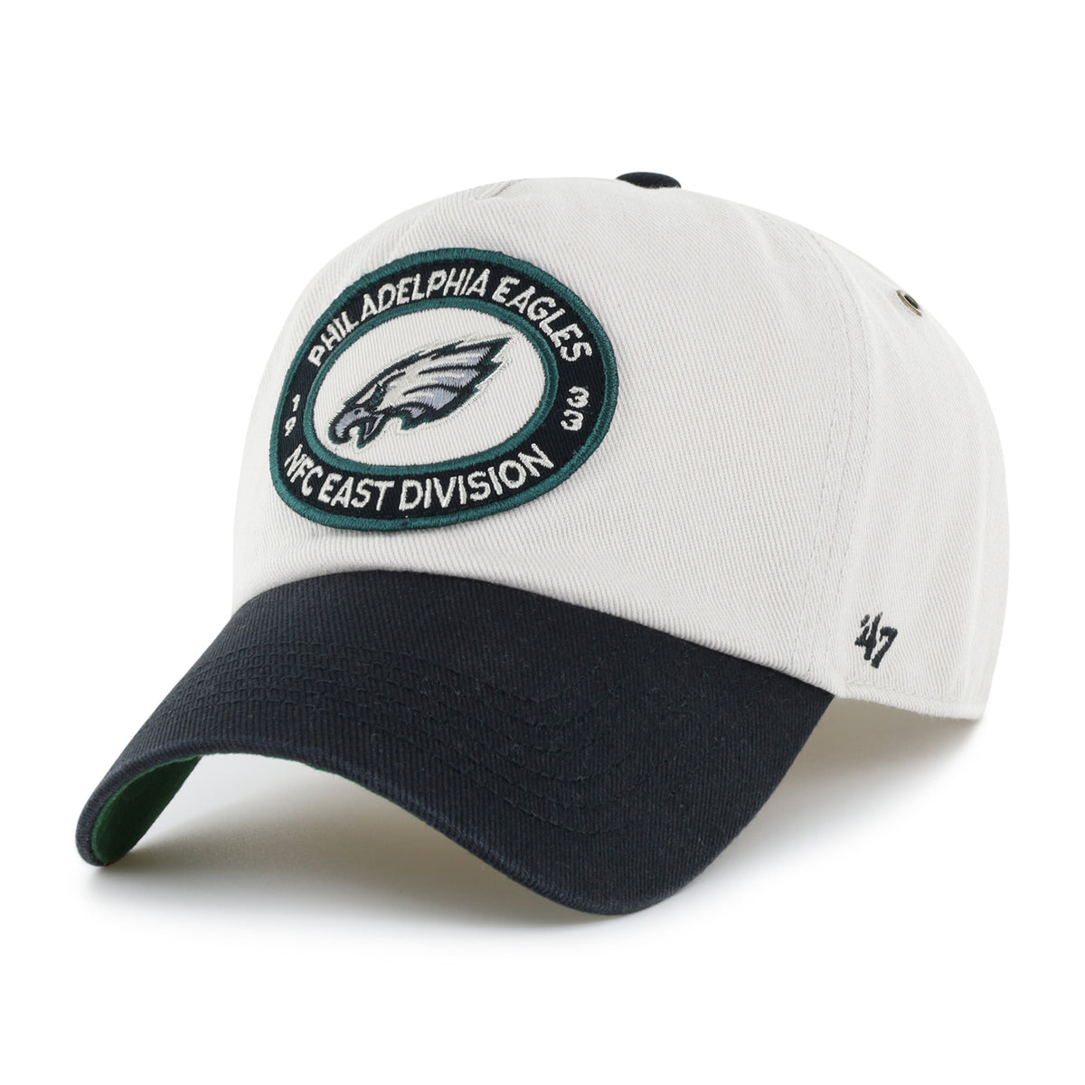 PHILADELPHIA EAGLES OVAL STACK '47 CLEAN UP PINCH FRONT