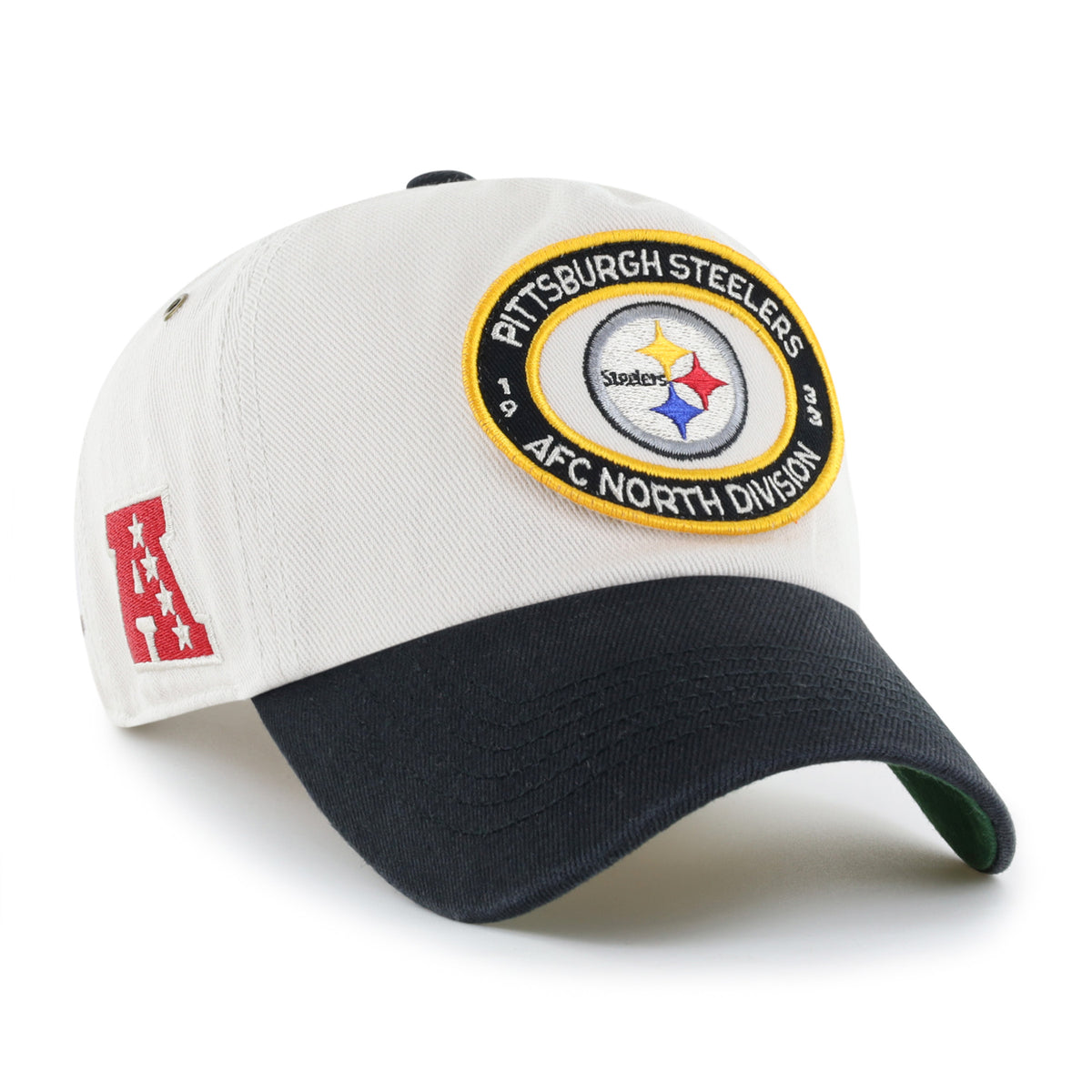 PITTSBURGH STEELERS OVAL STACK '47 CLEAN UP PINCH FRONT