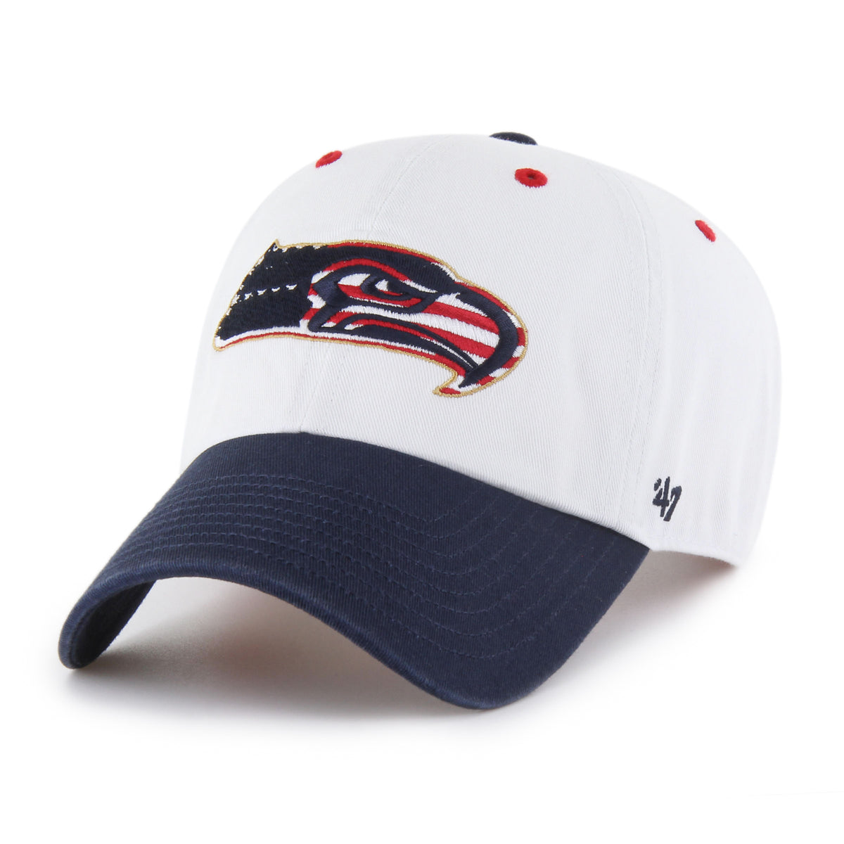 SEATTLE SEAHAWKS PATRIOTIC FLAG FILL '47 CLEAN UP
