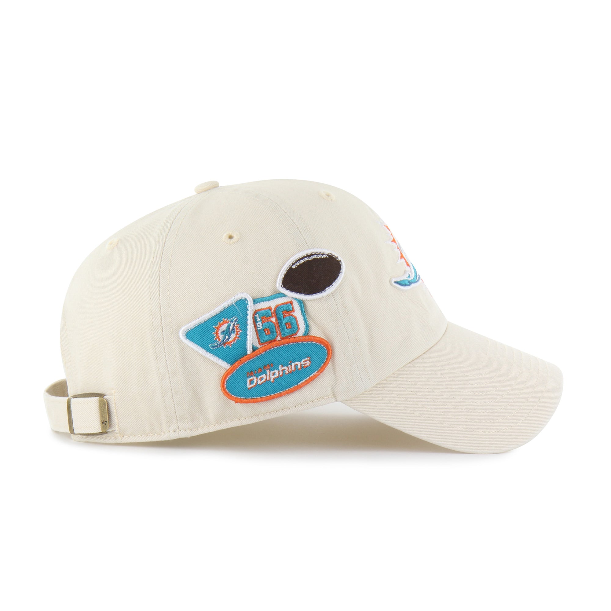 MIAMI DOLPHINS BADGES '47 CLEAN UP