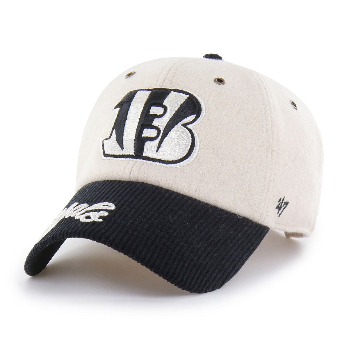 CINCINNATI BENGALS ROPE SCRIPT TWO TONE '47 WOMEN'S CLEAN UP