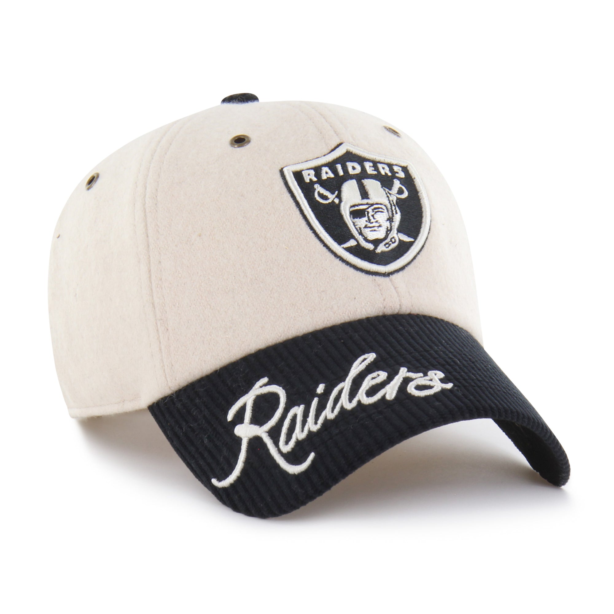 LAS VEGAS RAIDERS ROPE SCRIPT TWO TONE '47 WOMEN'S CLEAN UP