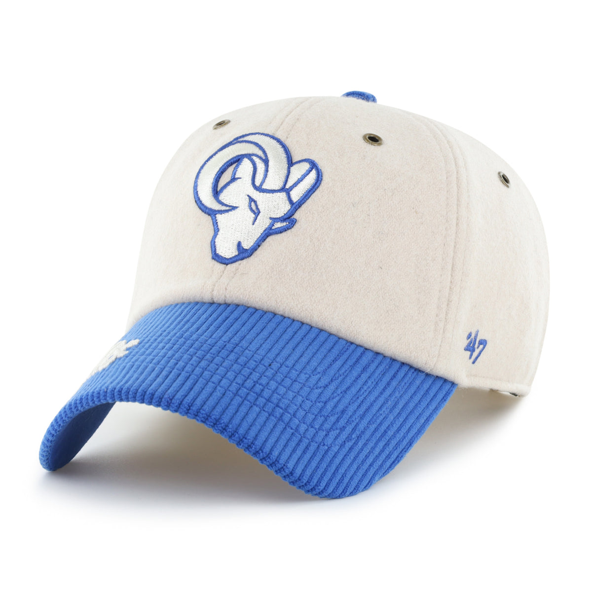 LOS ANGELES RAMS ROPE SCRIPT TWO TONE '47 CLEAN UP