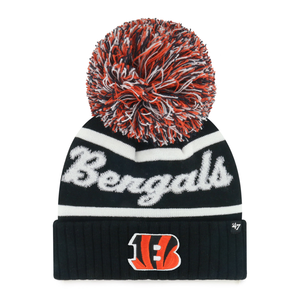 CINCINNATI BENGALS SPIRITED '47 CUFF KNIT WOMENS