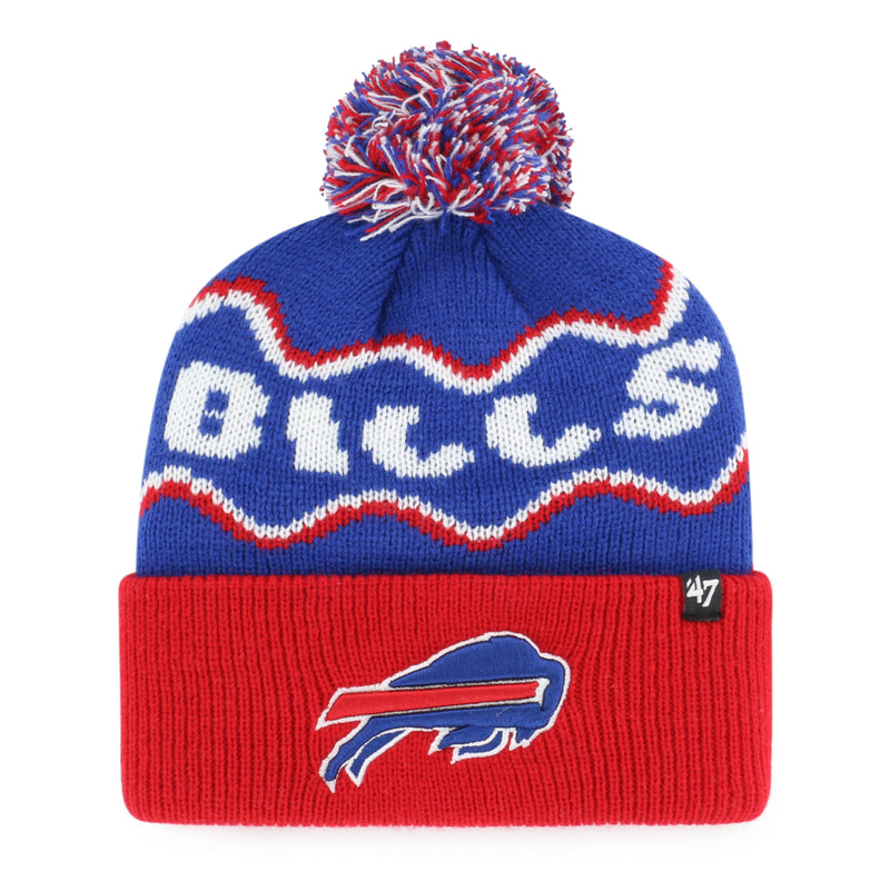 BUFFALO BILLS SQUIGGLE SCRIPT '47 KID'S CUFF KNIT