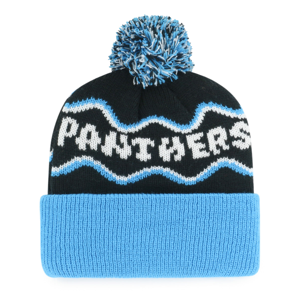 CAROLINA PANTHERS SQUIGGLE SCRIPT '47 KID'S CUFF KNIT