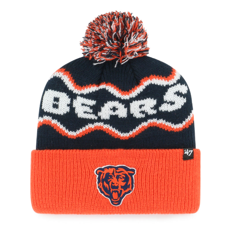 CHICAGO BEARS SQUIGGLE SCRIPT '47 KID'S CUFF KNIT