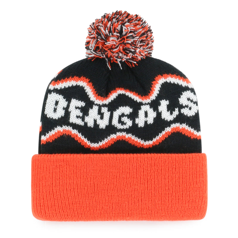 CINCINNATI BENGALS SQUIGGLE SCRIPT '47 KID'S CUFF KNIT