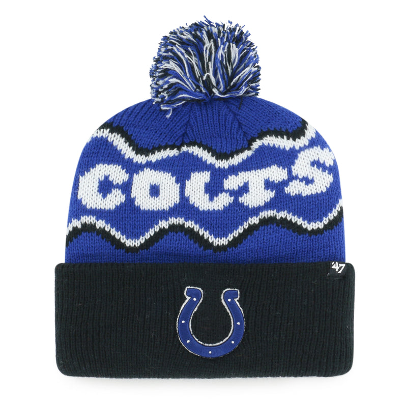 INDIANAPOLIS COLTS SQUIGGLE SCRIPT '47 KID'S CUFF KNIT