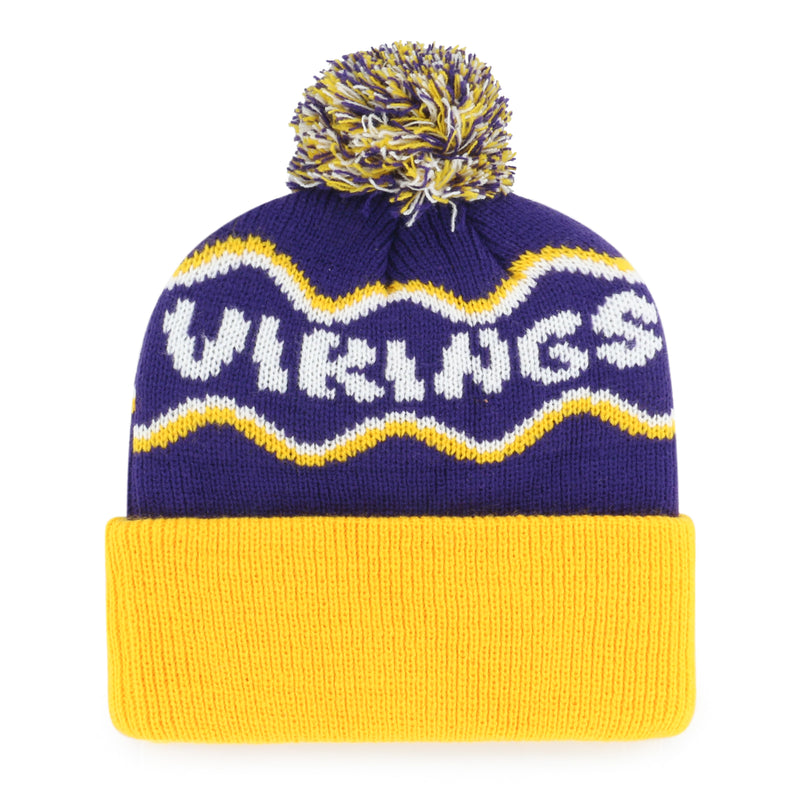 MINNESOTA VIKINGS SQUIGGLE SCRIPT '47 KID'S CUFF KNIT