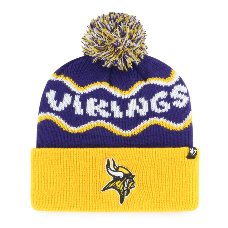 MINNESOTA VIKINGS SQUIGGLE SCRIPT '47 KID'S CUFF KNIT