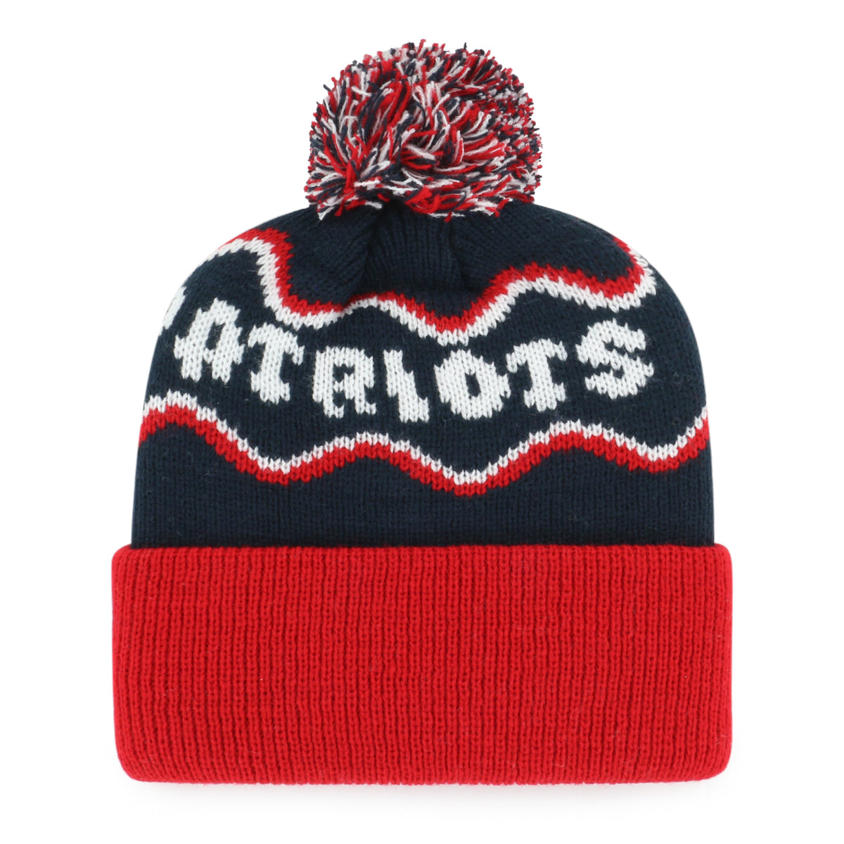 NEW ENGLAND PATRIOTS SQUIGGLE SCRIPT '47 KID'S CUFF KNIT