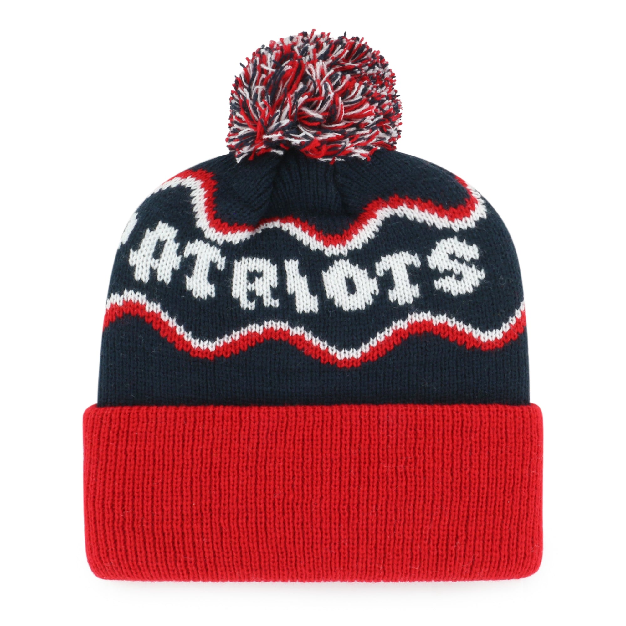 NEW ENGLAND PATRIOTS SQUIGGLE SCRIPT '47 KID'S CUFF KNIT