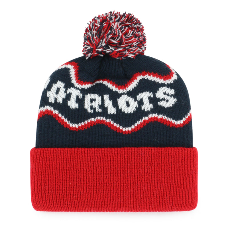 NEW ENGLAND PATRIOTS SQUIGGLE SCRIPT '47 KID'S CUFF KNIT