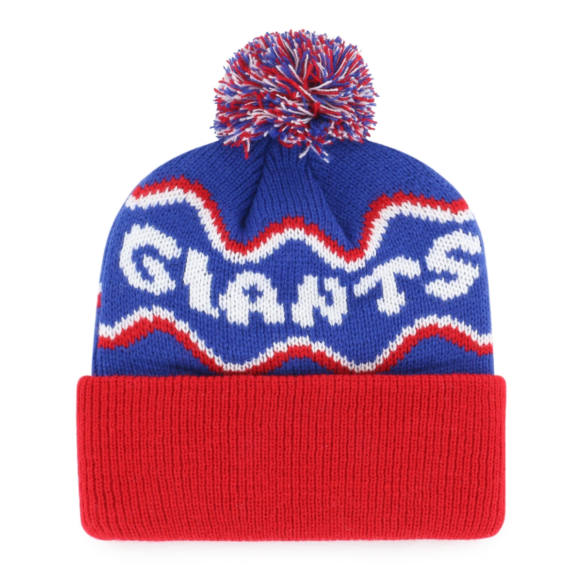 NEW YORK GIANTS SQUIGGLE SCRIPT '47 KID'S CUFF KNIT