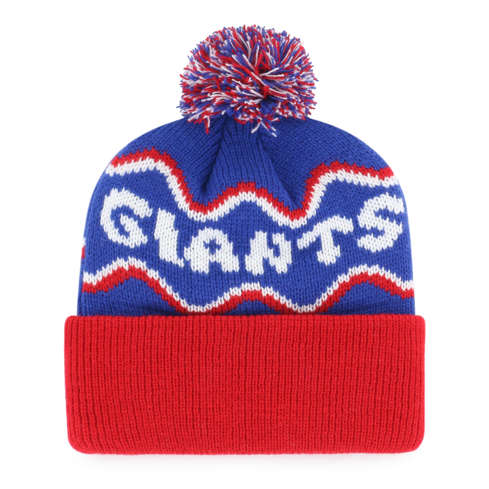 NEW YORK GIANTS SQUIGGLE SCRIPT '47 KID'S CUFF KNIT