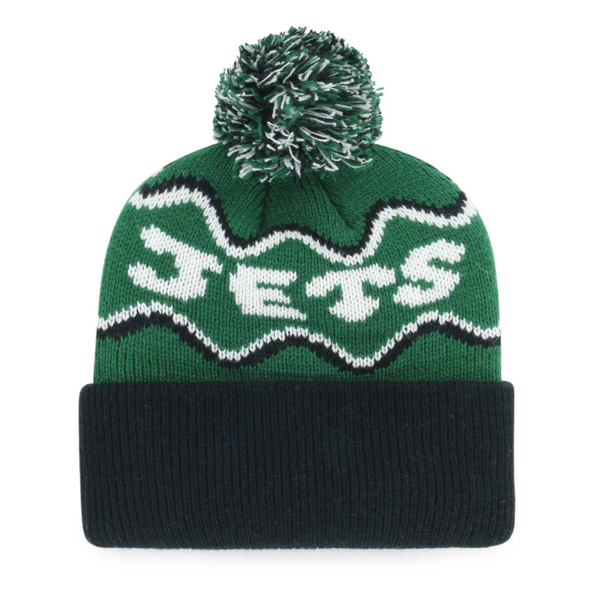 NEW YORK JETS SQUIGGLE SCRIPT '47 KID'S CUFF KNIT