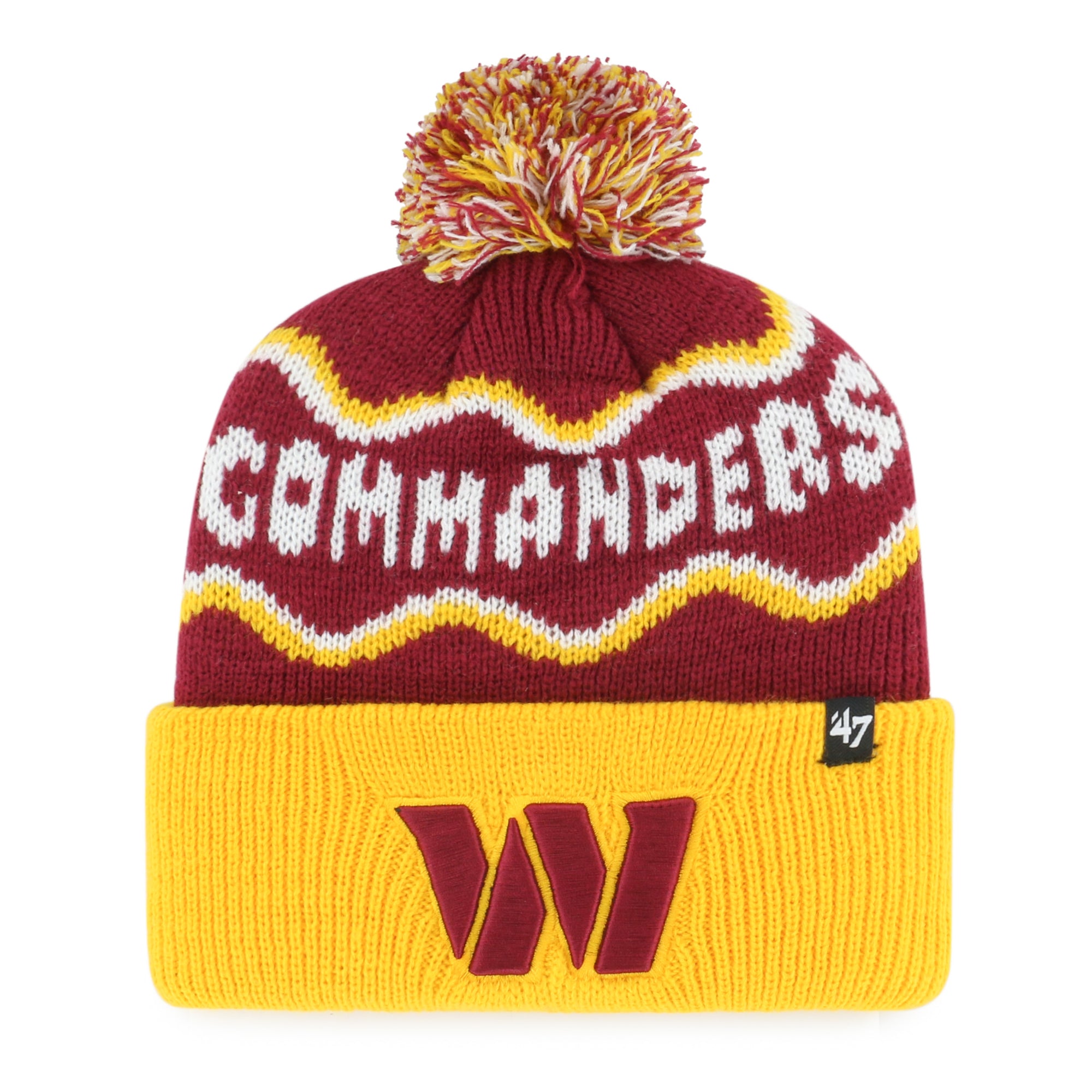 WASHINGTON COMMANDERS SQUIGGLE SCRIPT '47 KID'S CUFF KNIT