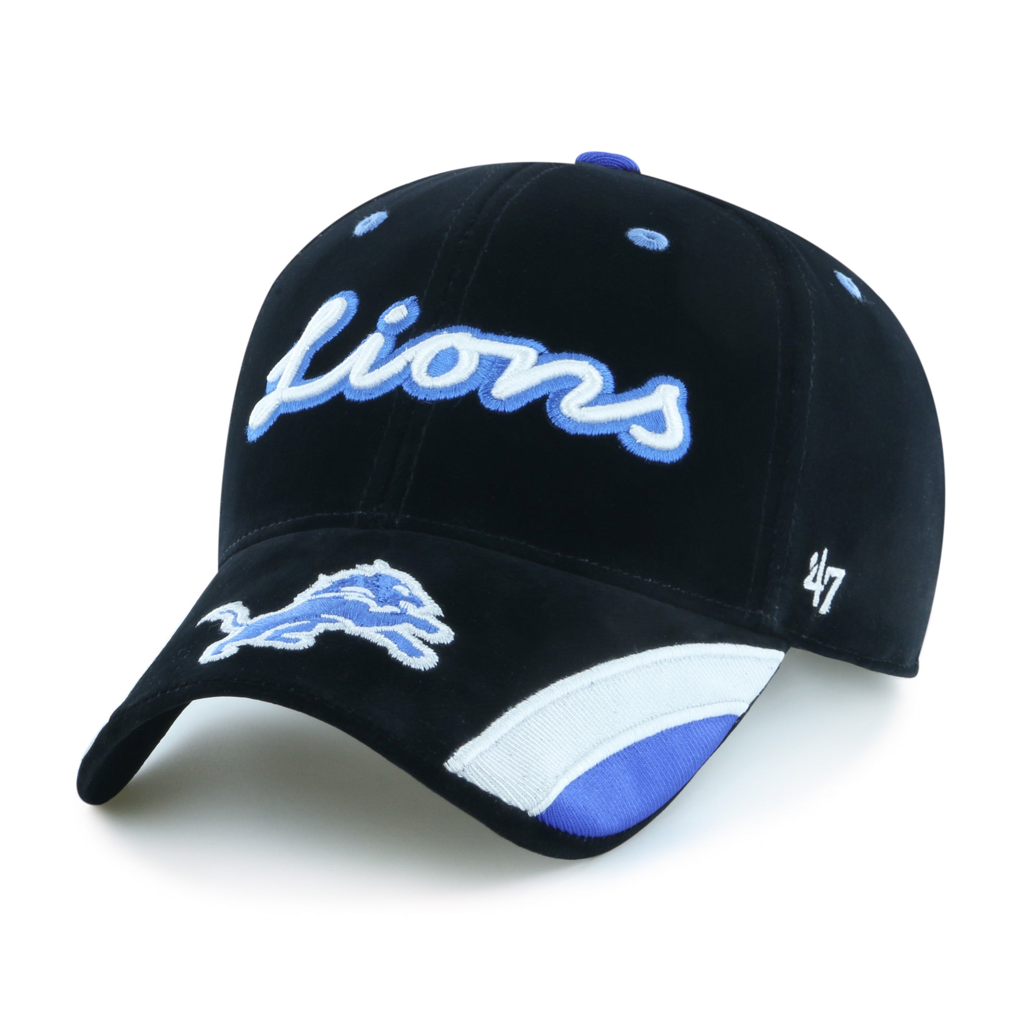 DETROIT LIONS VELVET DENIM SCRIPT '47 WOMEN'S MVP