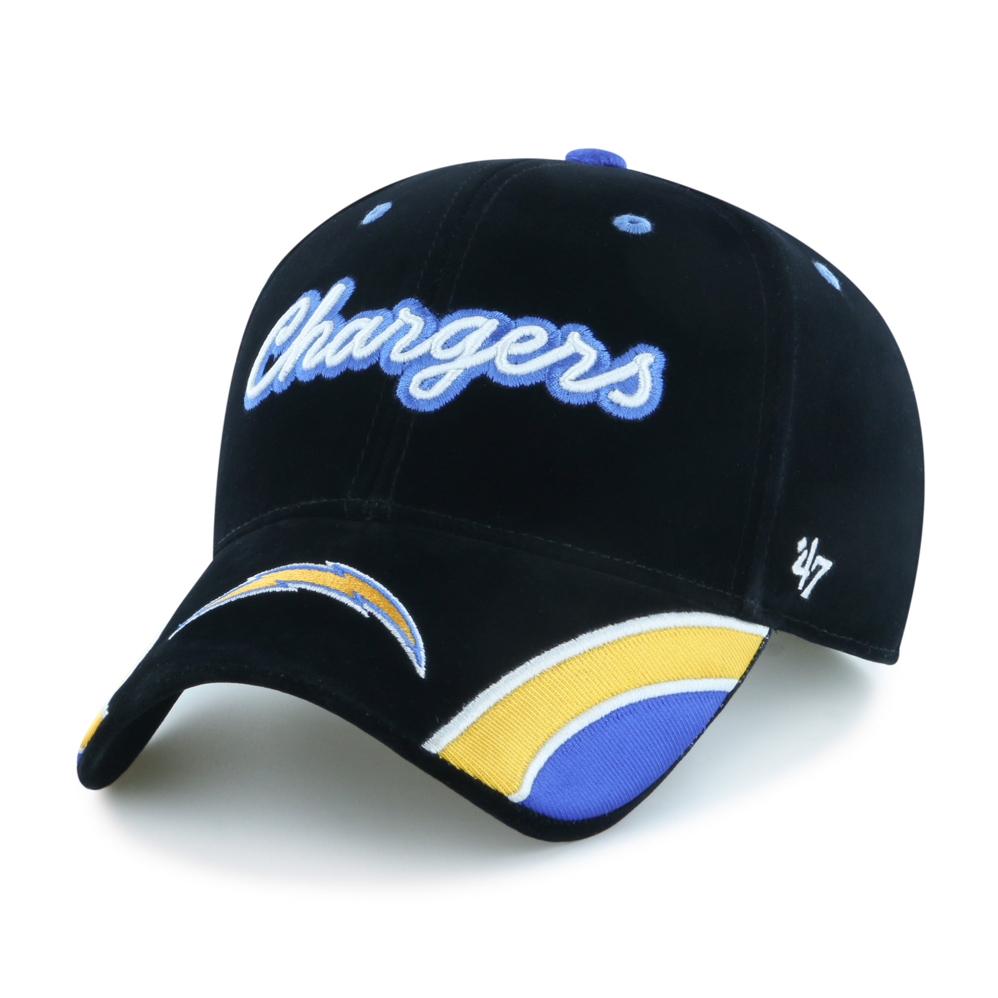LOS ANGELES CHARGERS VELVET DENIM SCRIPT '47 WOMEN'S MVP