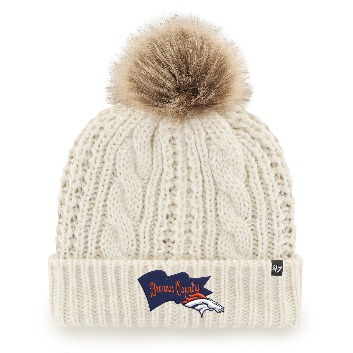 DENVER BRONCOS WAVE BANNER '47 MEEKO CUFF KNIT WOMENS