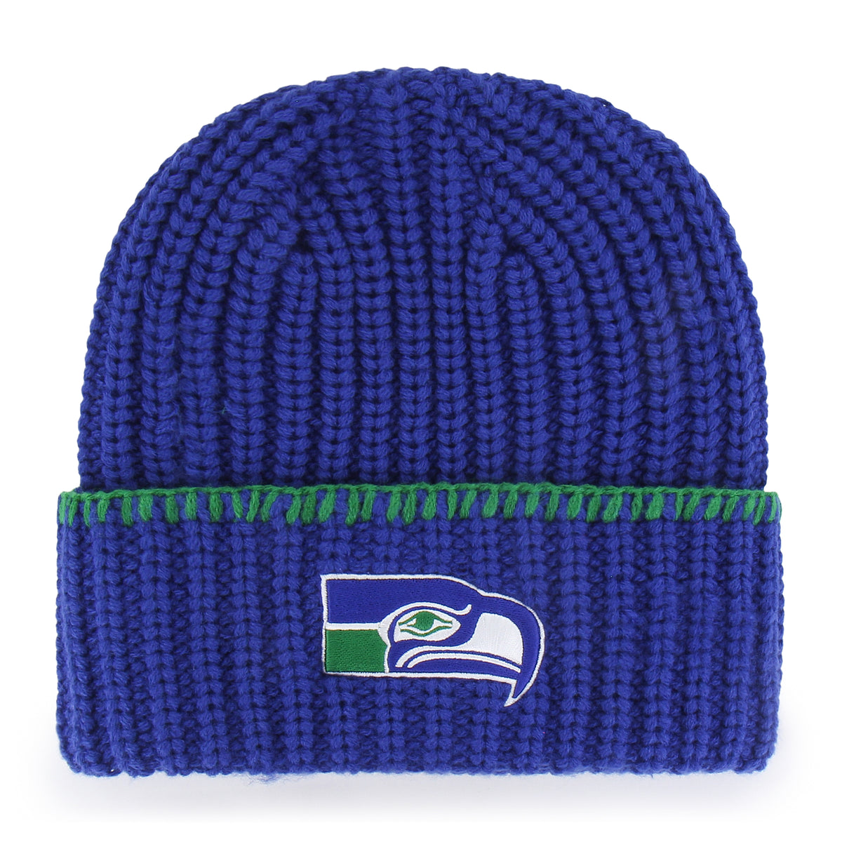 SEATTLE SEAHAWKS HISTORIC BLANKET STITCH '47 WOMEN'S CUFF KNIT