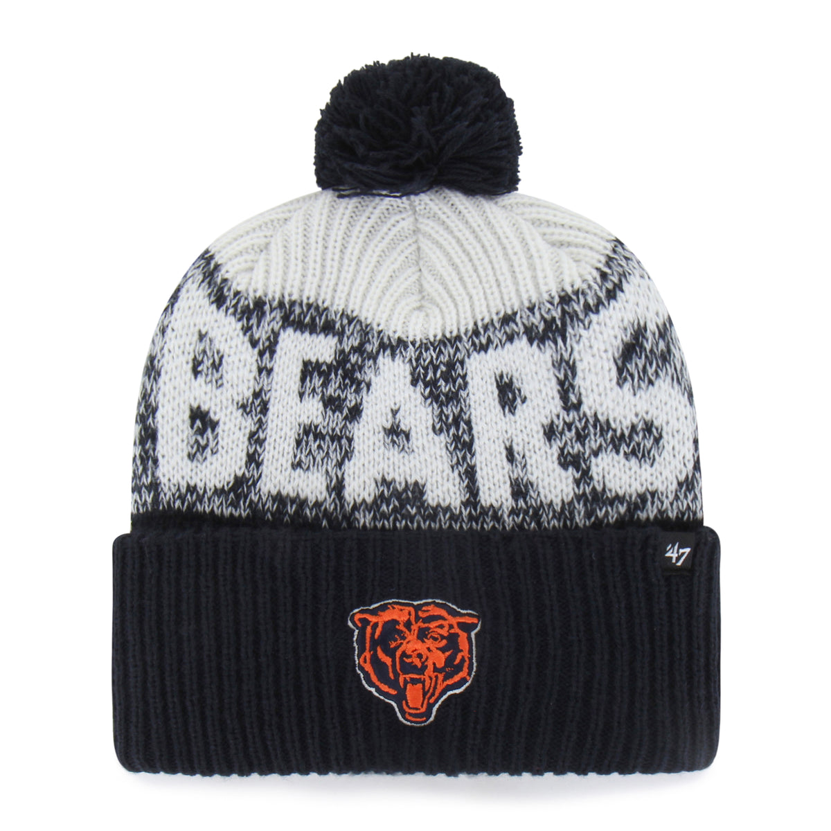 Chicago Bears Historic Bone Chill '47 Cuff Knit