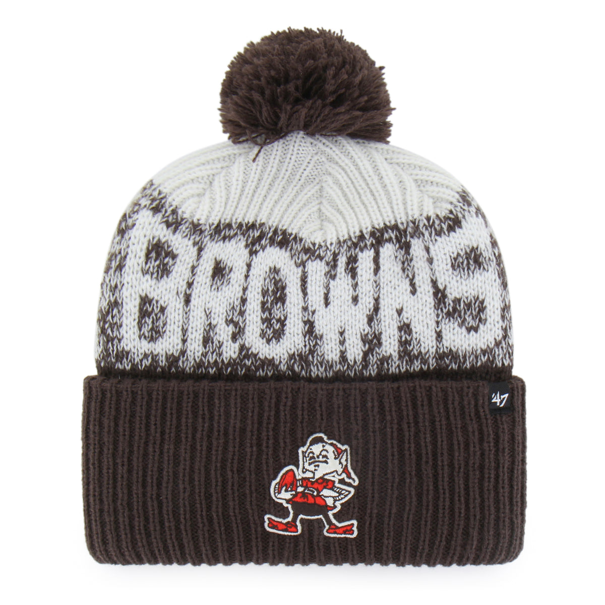 Cleveland Browns Historic Bone Chill '47 Cuff Knit