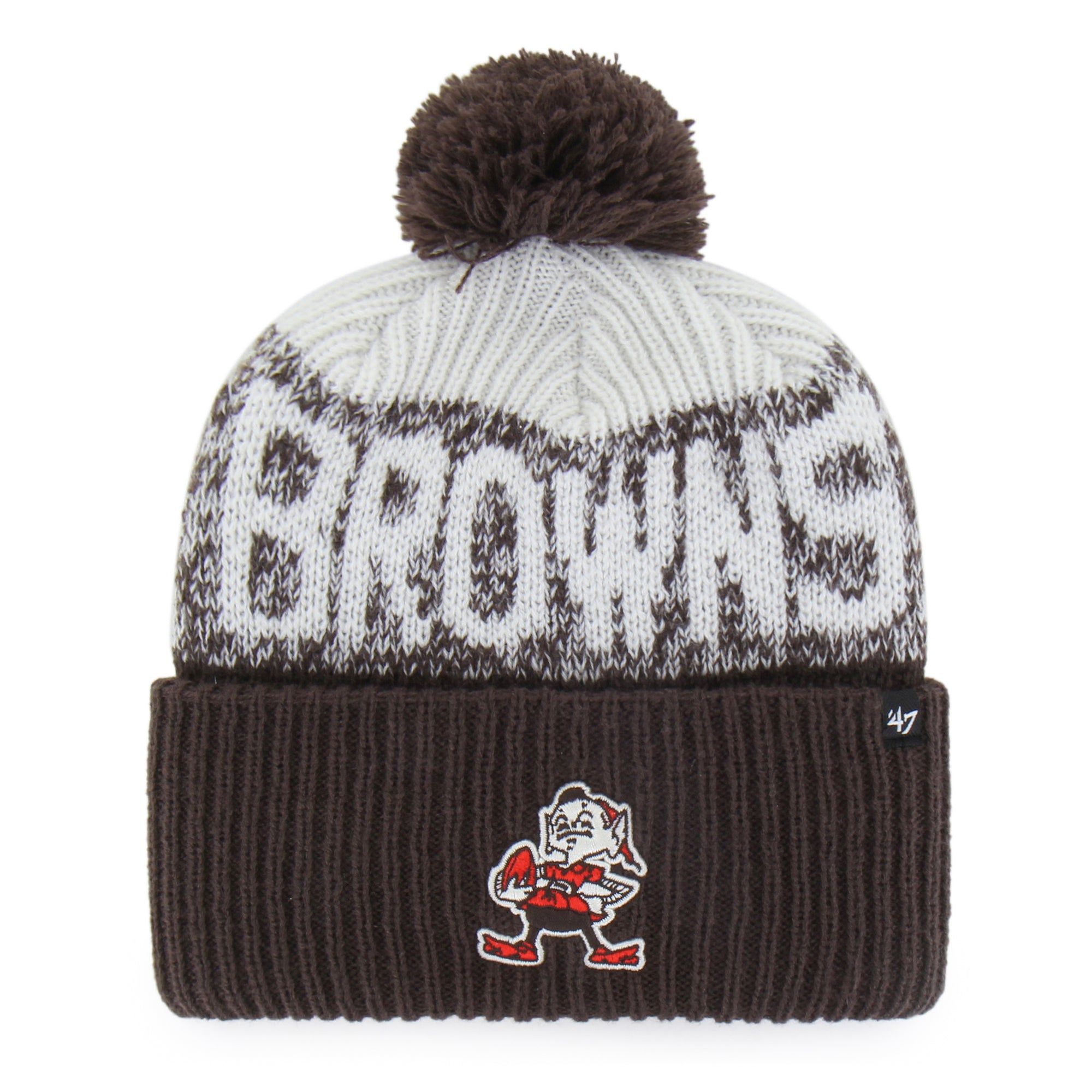 Cleveland Browns Historic Bone Chill '47 Cuff Knit