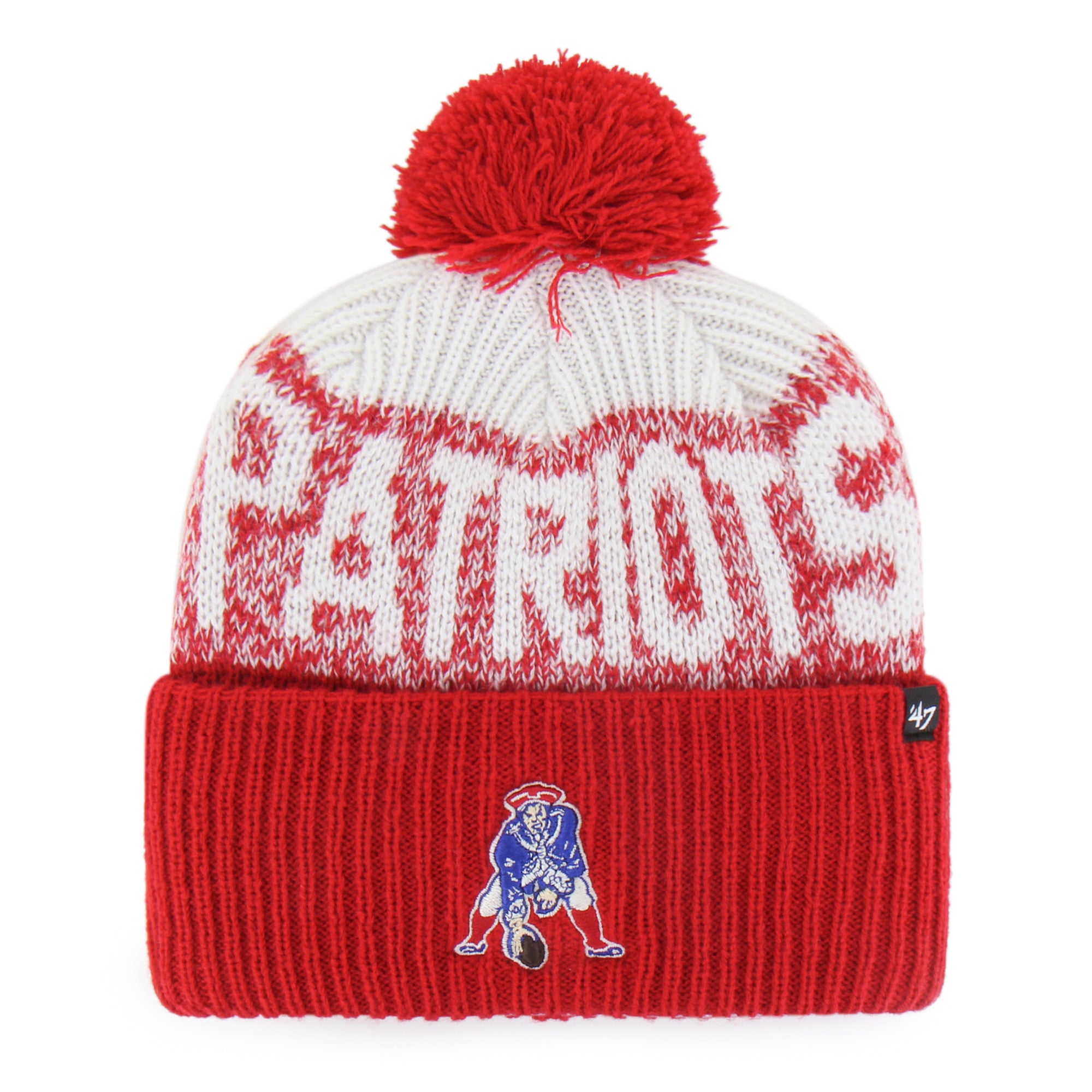 New England Patriots Historic Bone Chill '47 Cuff Knit