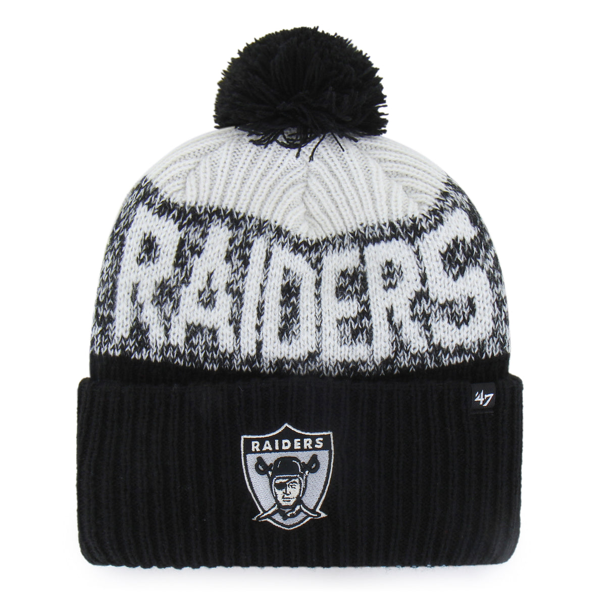Las Vegas Raiders Historic Bone Chill '47 Cuff Knit
