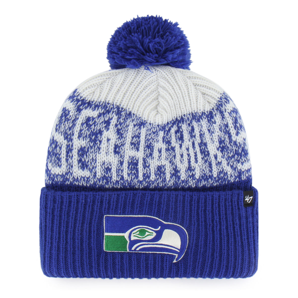 Seattle Seahawks Historic Bone Chill '47 Cuff Knit