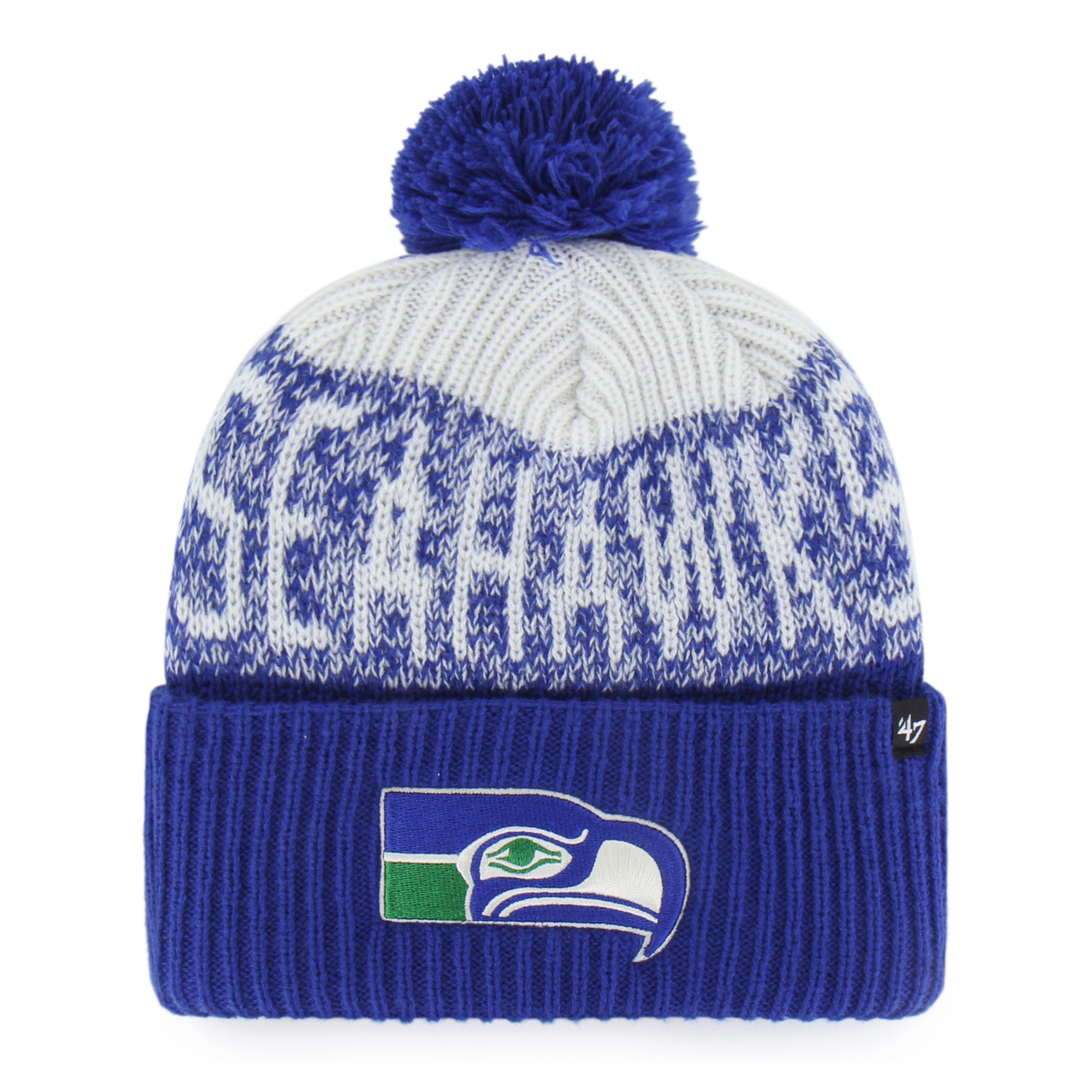 Seattle Seahawks Historic Bone Chill '47 Cuff Knit