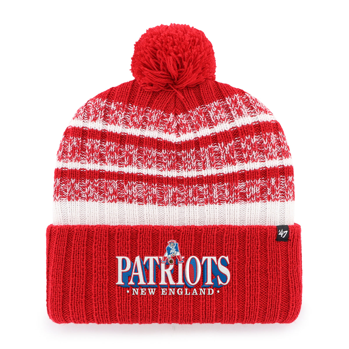 NEW ENGLAND PATRIOTS HISTORIC GRAPHIC TAVERN '47 CUFF KNIT