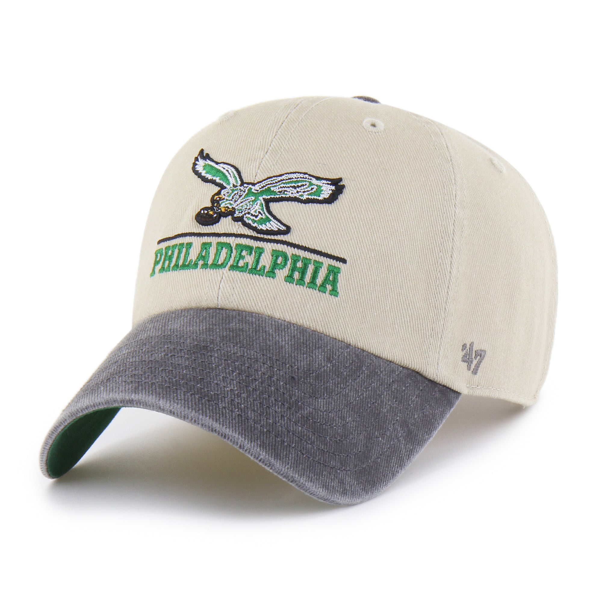 PHILADELPHIA EAGLES HISTORIC LOGO LINE TWO TONE '47 CLEAN UP