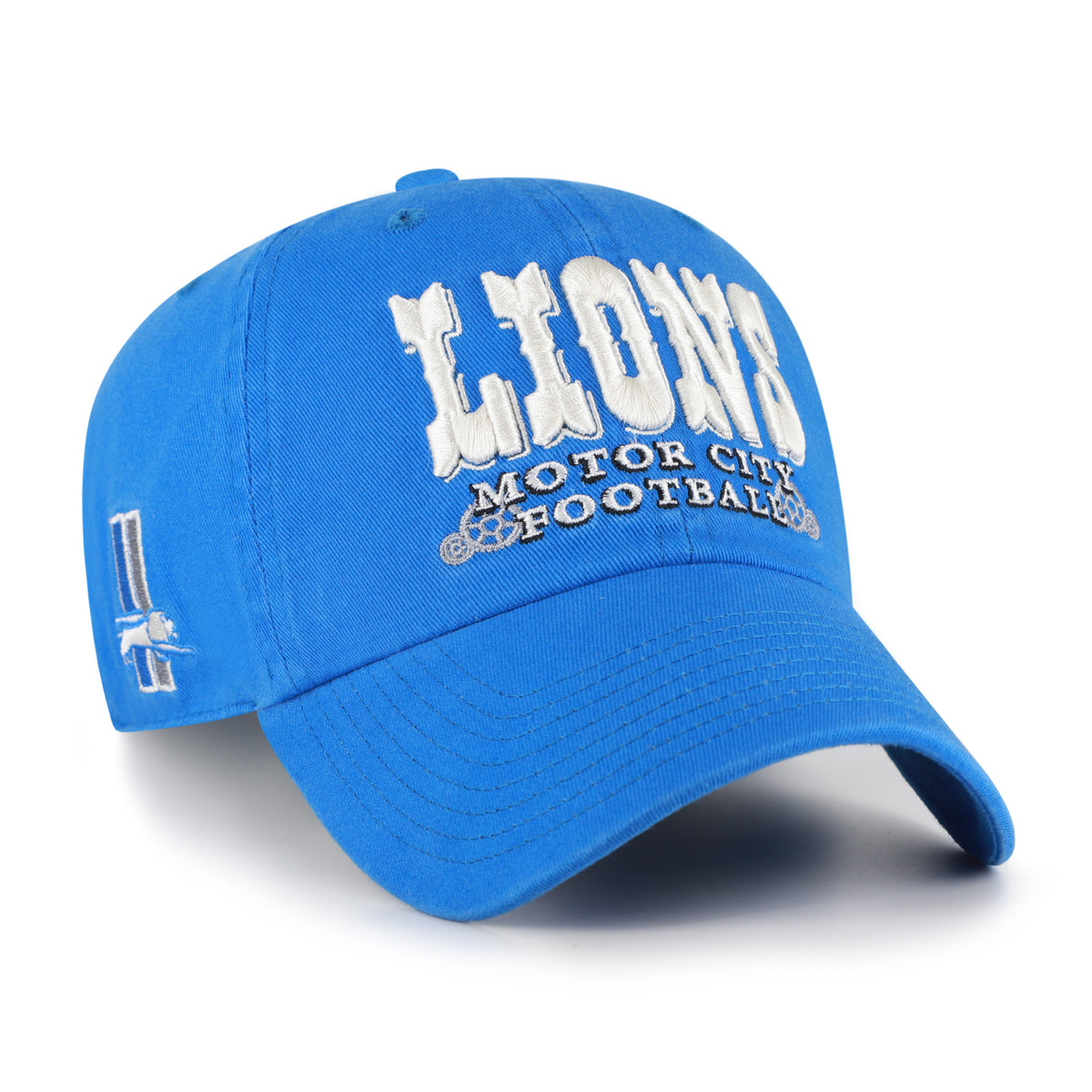 DETROIT LIONS HISTORIC SCRIPT SIDE '47 CLEAN UP