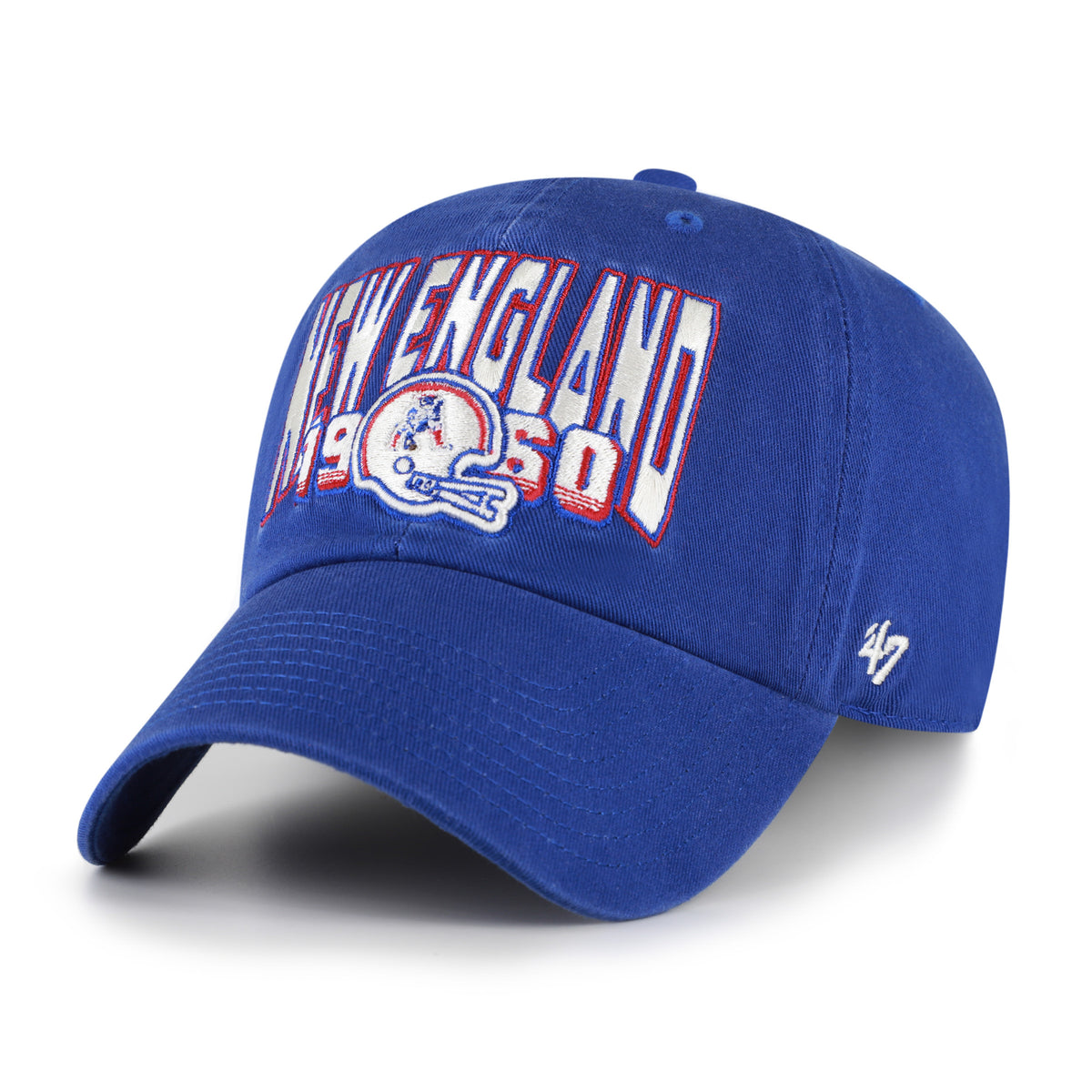 NEW ENGLAND PATRIOTS HISTORIC SCRIPT SIDE '47 CLEAN UP