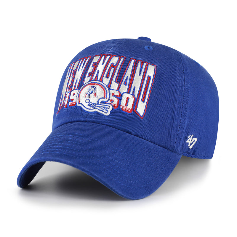 NEW ENGLAND PATRIOTS HISTORIC SCRIPT SIDE '47 CLEAN UP