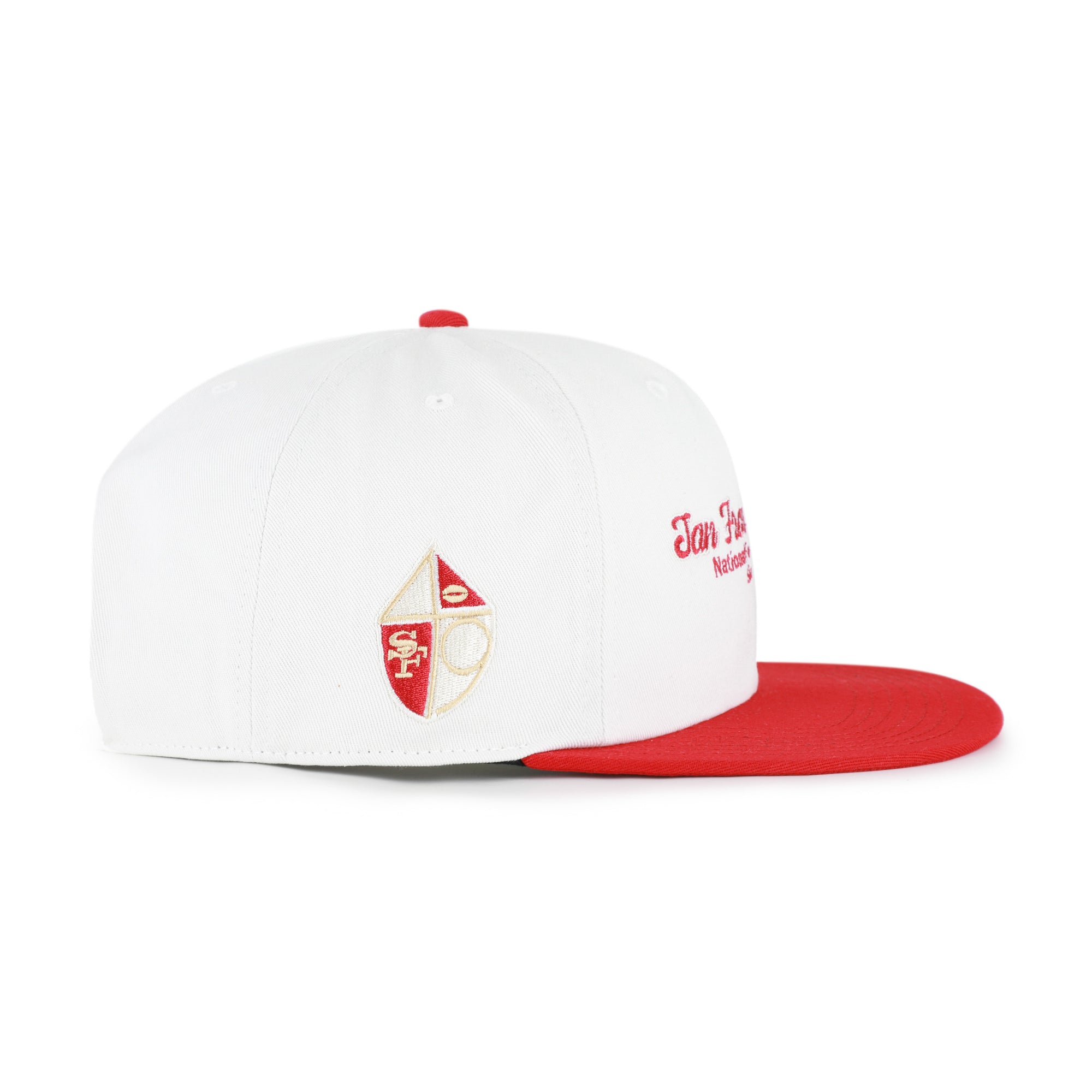 SAN FRANCISCO 49ERS HISTORIC SCRIPT STACK '47 CAPTAIN RL RELAXED