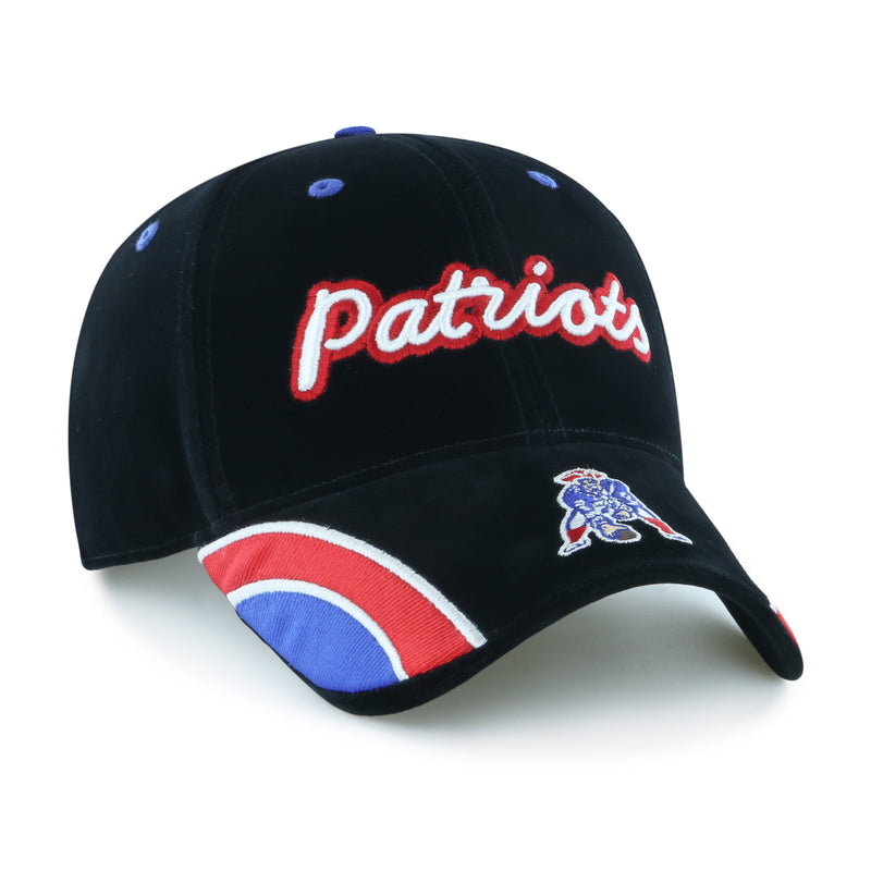 NEW ENGLAND PATRIOTS HISTORIC VELVET DENIM SCRIPT '47 WOMEN'S MVP