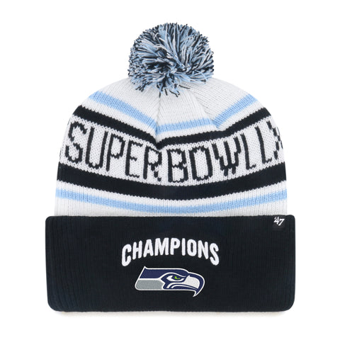 SEATTLE SEAHAWKS SUPER BOWL LX CHAMPIONS '47 CUFF KNIT